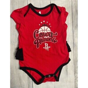 NBA Houston Rockets Basketball Baby Girl Onesie Bodysuit, Size 6-9 months